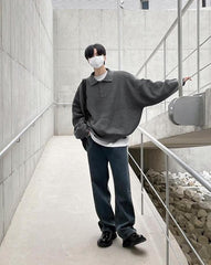 Cozy Knit Polo Sweater
