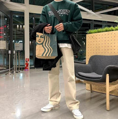Crewneck Letter Print Casual Sweatshirt