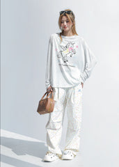 Cute Unicorn Print Long Sleeve T Shirt