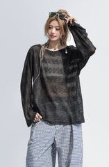 Cutout Sun Protection Cardigan Top