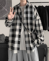 Black And White Plaid Shirt