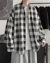 Black And White Plaid Shirt