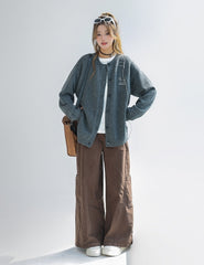 Dachshund Embroidered Knit Cardigan Sweater