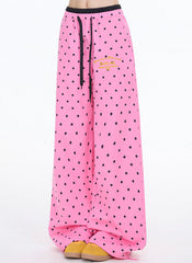 Dopamine Star Print Wide Leg Pants