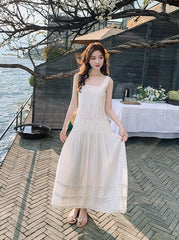 Elegant Layered Lace Vacation Maxi Dress