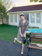 Elegant Summer Ruffle Hem Dress
