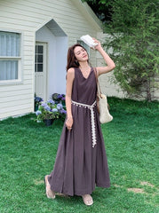 Elegant Vintage Style Waist Dress Summer Collection