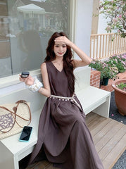 Elegant Vintage Style Waist Dress Summer Collection