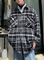 Black Fancy Checkered Jacket