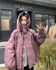 Hooded Puffer Jacket Winter Warm Parka
