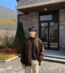 Fleece Lined Cozy Korean Style Hoodie Jacket