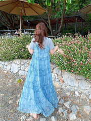 French Floral Sundress Vacation Set