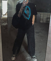 Graphic Print Relaxed Fit Crewneck T Shirt