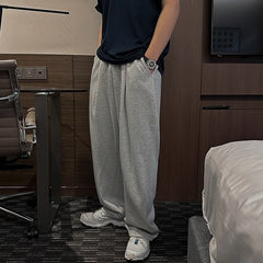 Gray Casual Relaxed Fit Pants