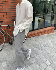 Gray Loose Fit Denim Pants