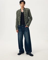 Green Cadet Button Jacket