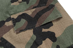 Green Camouflage Cargo Shorts