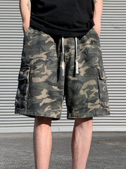 Green Camouflage Cargo Shorts