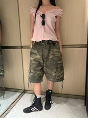 Green Camuflage Jorts