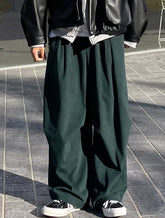Green Corduroy Baggy Pants