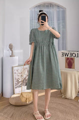 Green Plaid Doll Dress