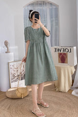 Green Plaid Doll Dress