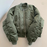 Green Quilted Winter Jacket