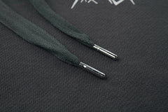 Grey Asymmetrical Hooded Jacket