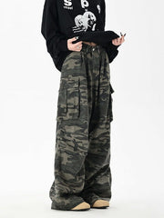Green Camouflage Baggy Pants