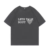 Grey Graphic Statement T-Shirt