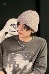 Grey Mosaic Portrait Graphic T-Shirt