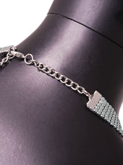 Grey Sparkly Backless Top