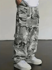 Grey Tactical Camo Cargo Pants