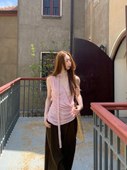 High Waist Wide Leg Casual Denim Pants