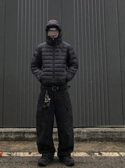 Hooded Short Puffer Jacket Warm Loose Fit Winter Style