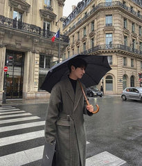 Houndstooth Blend Overcoat