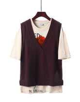 Beige Rose Print T-Shirt