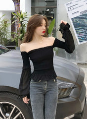 Black Off-Shoulder Top