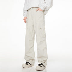 Ivory White Multi-Pocket Pants