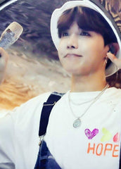 White J-Hope Own Design Graffiti T-Shirt