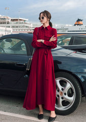 Red Long Sleeve Dress