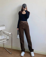 Brown Retro Jeans
