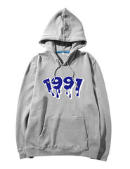 Grey 1997 Print Hoodie