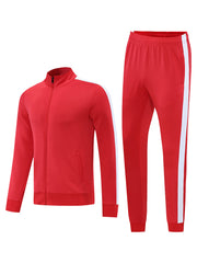 Red Jacket And Pants Track Suit Set