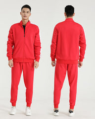 Red Jacket And Pants Track Suit Set