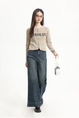Knit Cardigan With Double Zippers