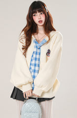 Korean Relaxed Hooded Sweater