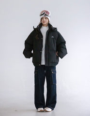 Korean Style Hooded Puffer Jacket Outerwear