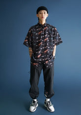 Korean Style Loose Cargo Jogger Pants