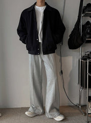 Korean Style Relaxed Commuter Collar Jacket
